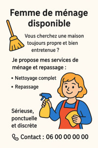 Photo de galerie - Ménage et repassage 