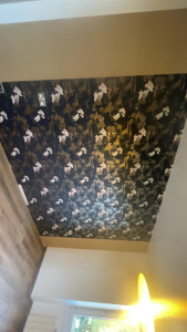 Photo de galerie - Pose de papier peint avec motifs 