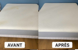 Photo de galerie - Matelas nettoyé