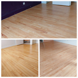 Photo de galerie - Ponçage et vitrification de parquets.