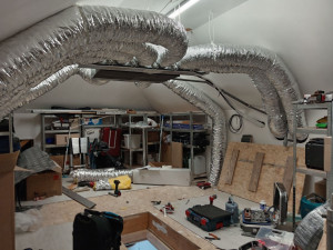 Photo de galerie - Pose d'un gainable ( climatisation réversible) chez particulier 