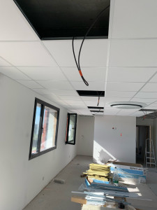 Photo de galerie - Pose de faux plafond