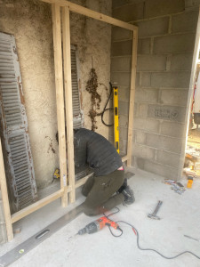 Photo de galerie - Préparation, gaine technique, cadre