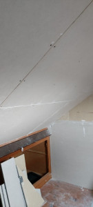 Photo de galerie - Pose placo sous comble