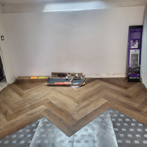 Photo de galerie - Pose parquet 