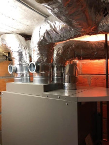 Photo de galerie - Installation d'un générateur d'air chaud