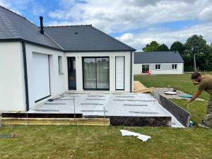 Photo de galerie - Préparation dalle béton 