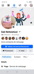 Photo de galerie - Micro entreprise de nettoyage
ma page facebook