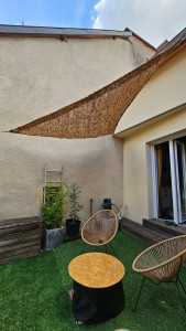 Photo de galerie - Montage toile d'ombrage 

