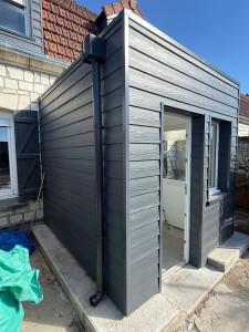 Photo de galerie - Réalisation d’une extension ossature bois 