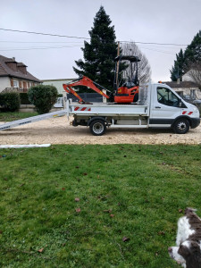 Photo de galerie - Mini pelle et camion benne