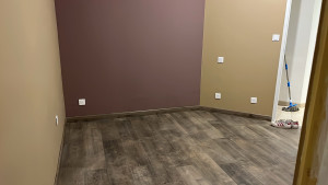 Photo de galerie - Réalisation parquet après la peinture 