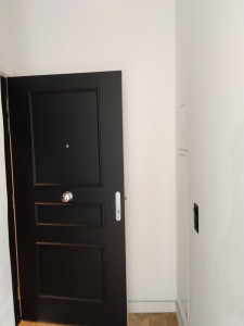 Photo de galerie - Remplacement porte entrée en bois suite incendie