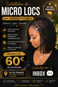 Photo de galerie - Je sais resserer des micro locs,sisters locs faire l’installation des micros locs et défaire toute sorte de coiffure?