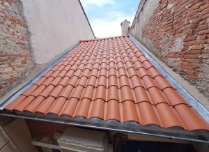 Photo de galerie - Nettoyage de toiture. 