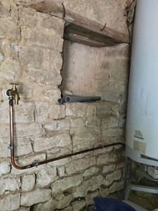 Photo de galerie - Création point d eau dans un garage
