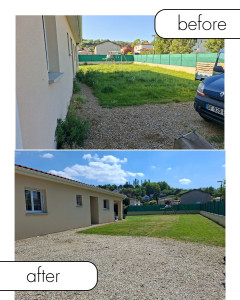 Photo de galerie - Désherbage et tonte de pelouse