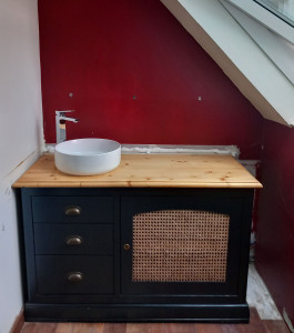 Photo de galerie - Après (pose du meuble vasque)