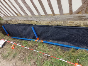 Photo de galerie - étanchéité sur un mur en pierre 