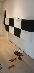 Photo de galerie - Fixation meuble chaussures 