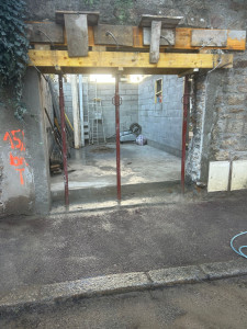 Photo de galerie - Construction d'un garage rue Lazare Carnot 
a Lorient 

