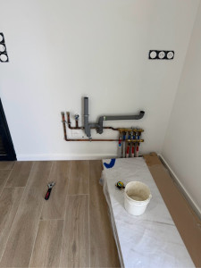 Photo de galerie - Déplacement arrivée eau et vidange pour nouvelle cuisine 