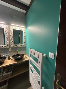 Photo de galerie - Ratissage et mise en peinture, coloré