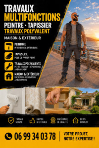 Photo de galerie - Peintre tapisserie ou bricolage maison intérieur extérieur