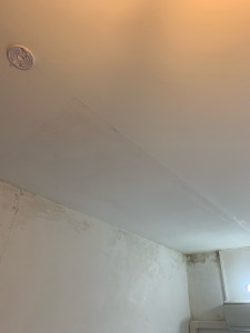 Photo de galerie - Bonjour, j’ai effectué des travaux dans une maison à étage j’ai effectué le décollage de la fibre de verre pour en remettre d’autres plus de la peinture blanche 