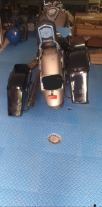 Photo de galerie - Montage accessoire sur yamaha 1600 wildstar