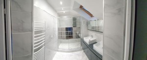 Photo de galerie - Réalisation d'une belle salle de bain. Pontault-Combault.