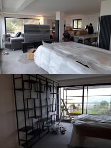 Photo de galerie - Et pour finir le chantier de rénovation totale de la maison.... L'emménagement du client. Superbes rencontres de tt corps de métiers. Chantier inoubliable. 