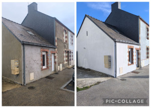 Photo de galerie - Mise en ravalement pignon et façades 