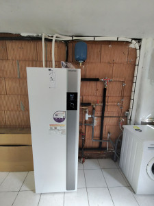 Photo de galerie - Installation pompe a chaleur Air-Eau