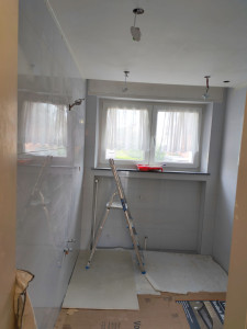 Photo de galerie - Pose de carrelage mural salle de bain 