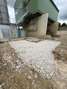 Photo de galerie - Terrassement + préparation pour création d’une dalle béton 