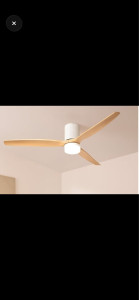 Photo de galerie - Montage et installation d’un ventilateur à pales de plafond 