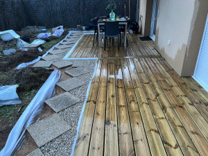 Photo de galerie - Pose de terrasse en bois