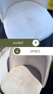 Photo de galerie - Avant / Après — Injection-Extraction sur chaise en tissu

Retrouvez l’éclat de vos tissus en toute tranquillité !
Une maison saine pour un esprit sain.