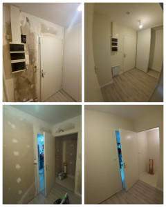 Photo de galerie - Detapissage / ratissage / mise en peinture