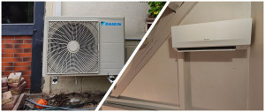 Photo de galerie - Installation climatisation réversible Daikin