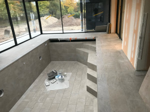 Photo de galerie - Pose de carrelage et margelles 