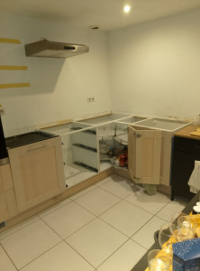 Photo de galerie - Changement du plan de travaille avec découpe 