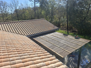 Photo de galerie - Charpente couverture pergola 