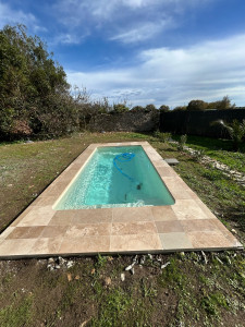 Photo de galerie - Pose margelles piscine 