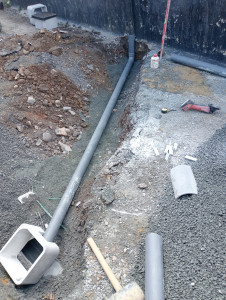 Photo de galerie - Pose de réseaux pluviales 