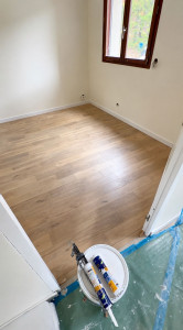 Photo de galerie - Pose de parquet massif 