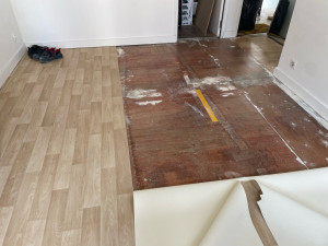 Photo de galerie - Pose de lino