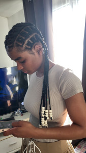 Photo de galerie - Coiffure affro sur Nantes. tresse tissage crochet 