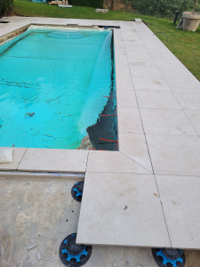 Photo de galerie - Rénovation d une plage de piscine